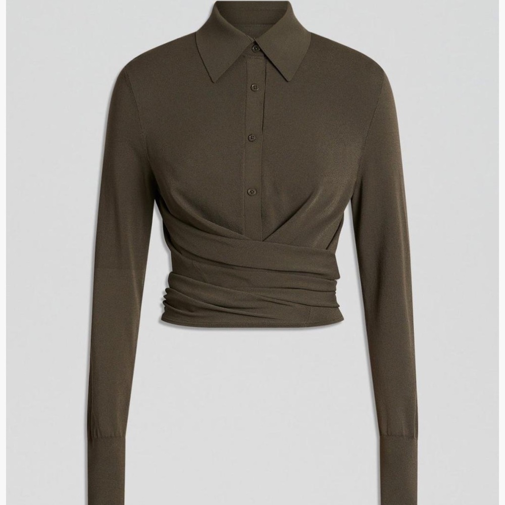 Scanlan Theodore Micro Crepe wrap Shirt size medium - Picture 3 of 11
